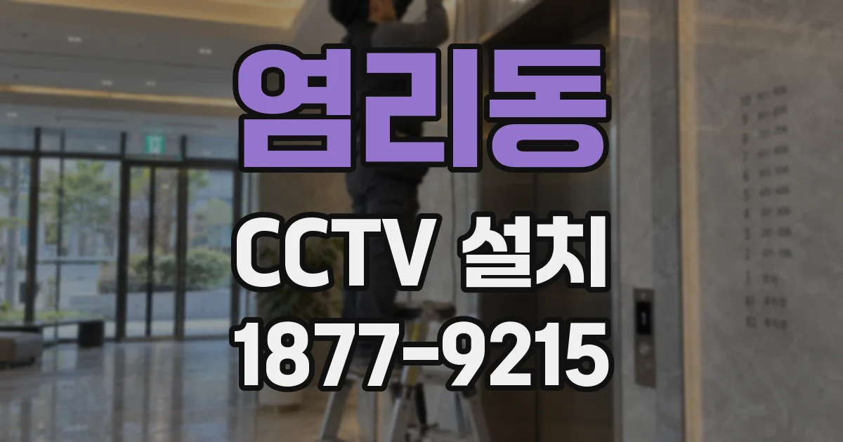 염리동 CCTV 설치