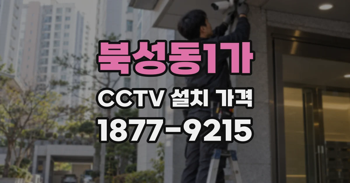 북성동1가 CCTV 설치 가격