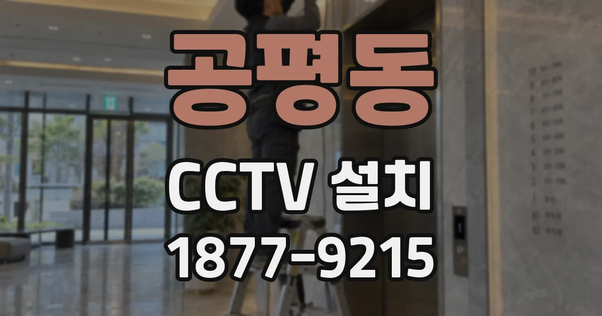공평동 CCTV 설치
