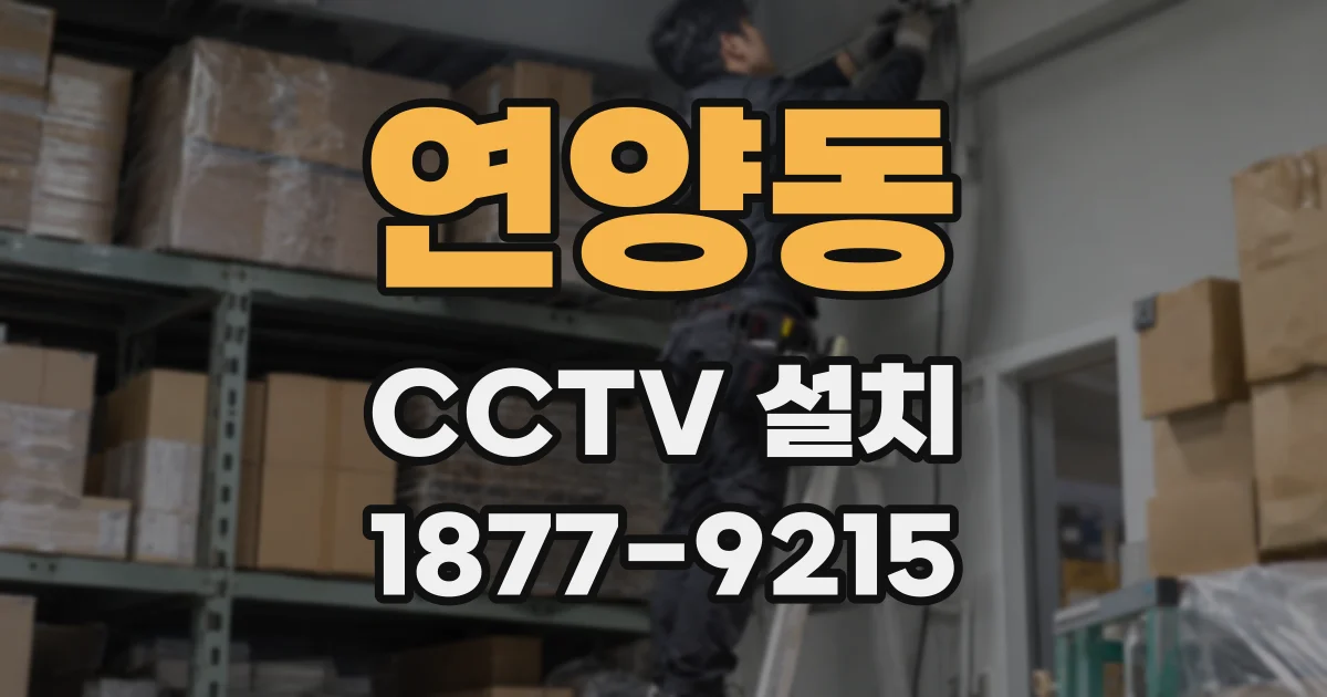 연양동 CCTV 설치