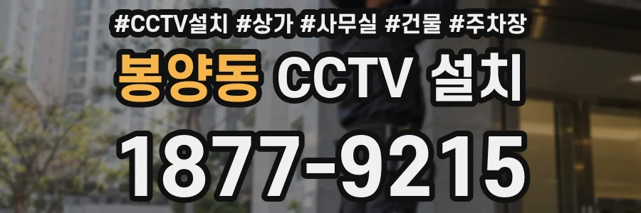 봉양동 CCTV 설치
