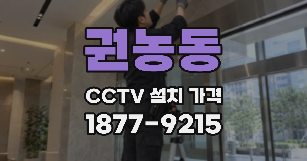 권농동 CCTV 설치 가격