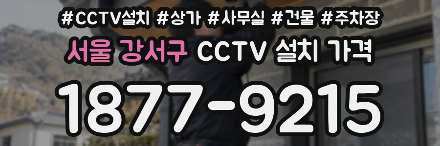 서울 강서구 CCTV 설치 가격