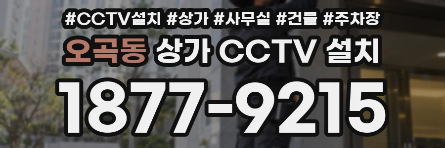 오곡동 상가 CCTV 설치