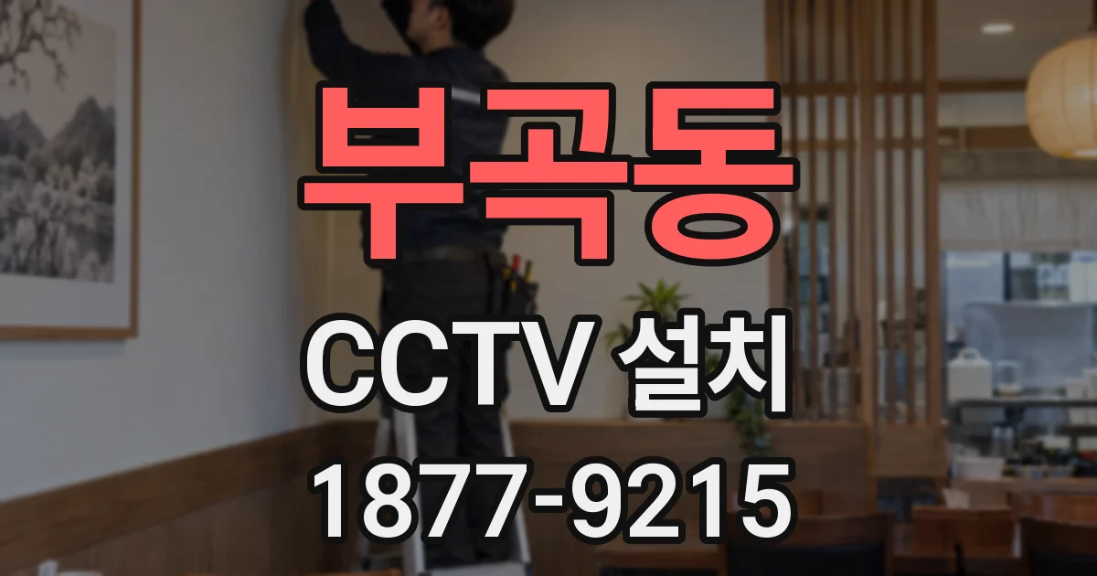 부곡동 CCTV 설치