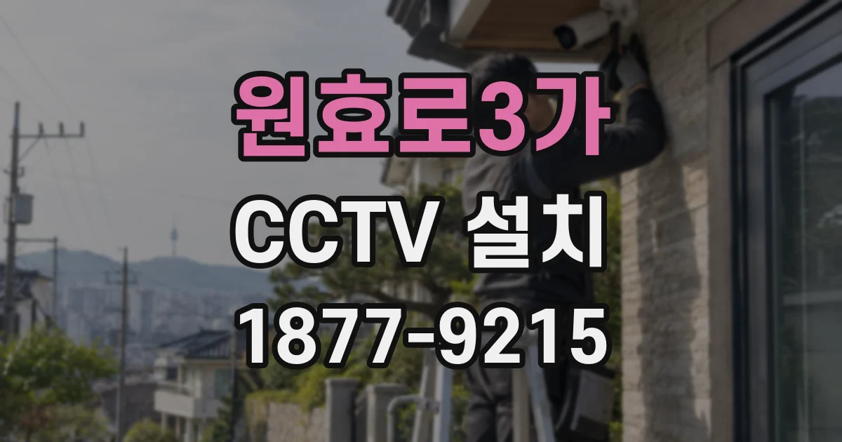 원효로3가 CCTV 설치