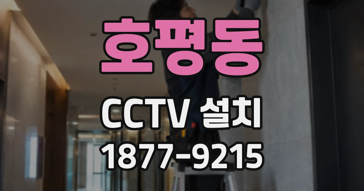 호평동 CCTV 설치