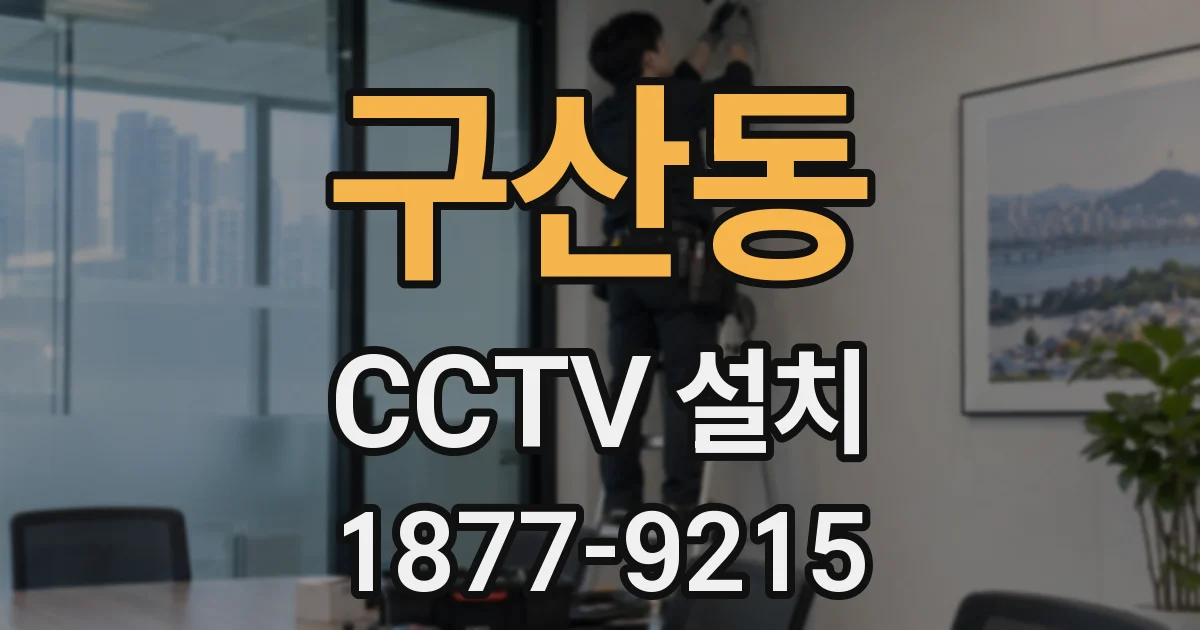 구산동 CCTV 설치