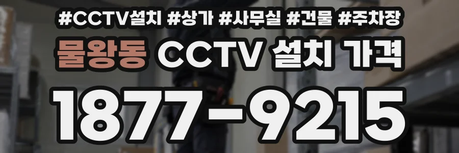 물왕동 CCTV 설치 가격