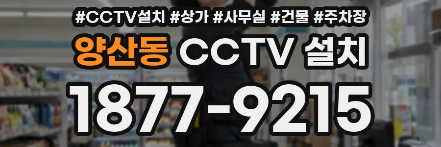 양산동 CCTV 설치