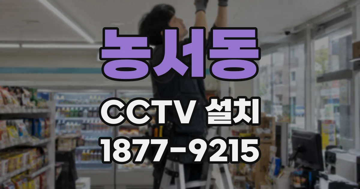 농서동 CCTV 설치