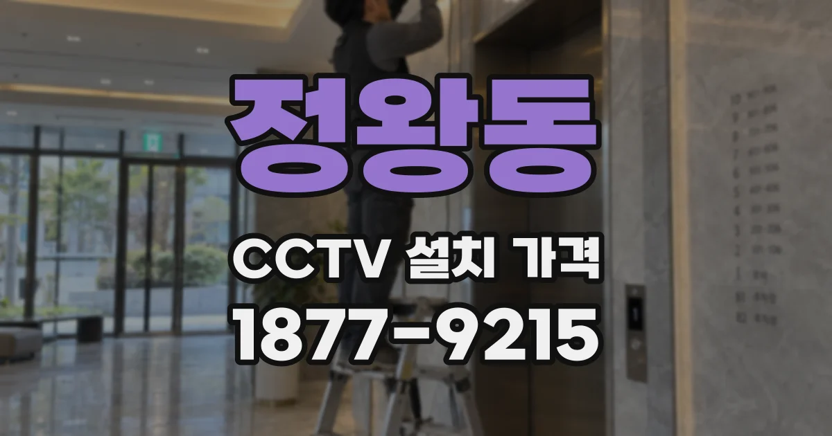 정왕동 CCTV 설치 가격