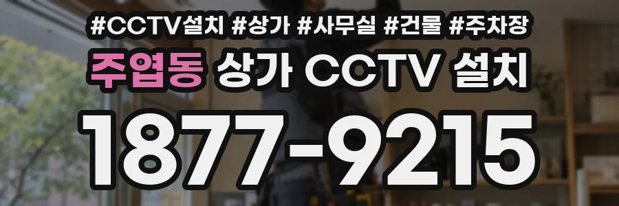 주엽동 상가 CCTV 설치