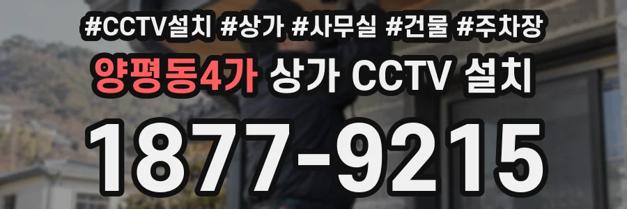 양평동4가 상가 CCTV 설치