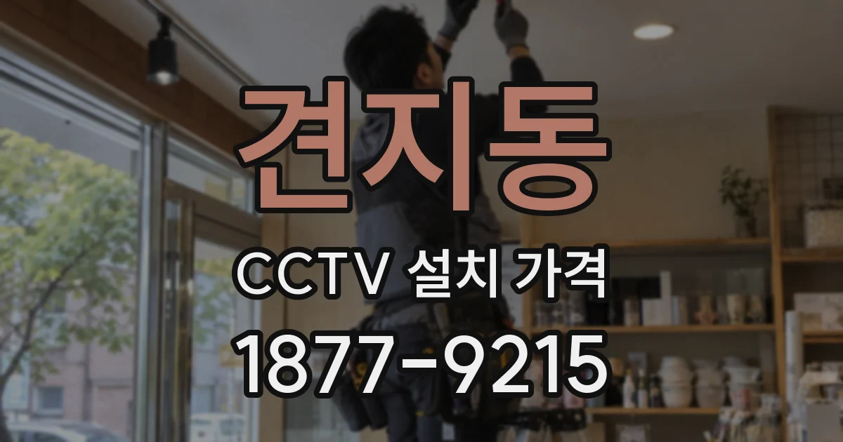 견지동 CCTV 설치 가격
