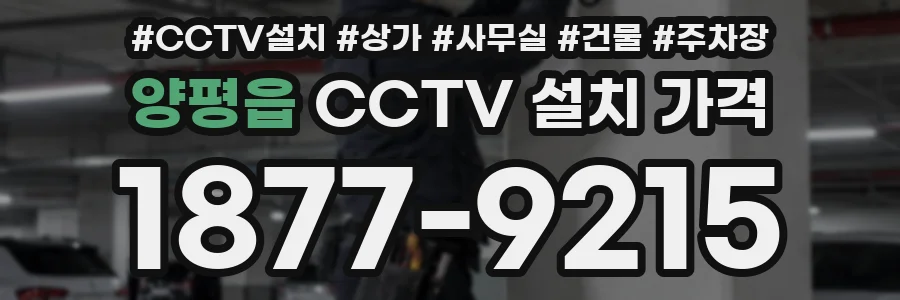 양평읍 CCTV 설치 가격