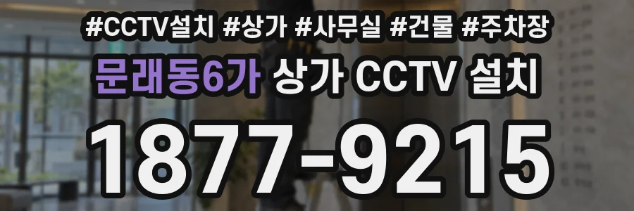 문래동6가 상가 CCTV 설치