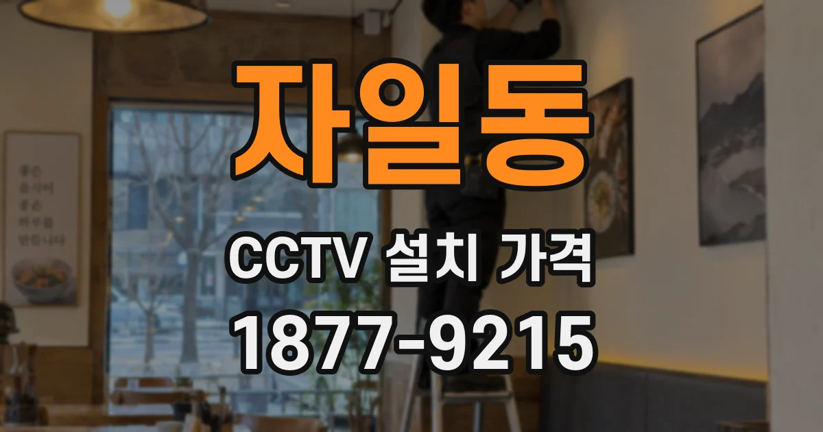 자일동 CCTV 설치 가격