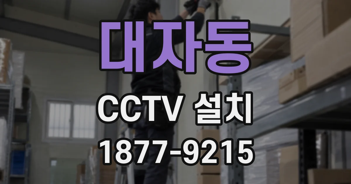 대자동 CCTV 설치