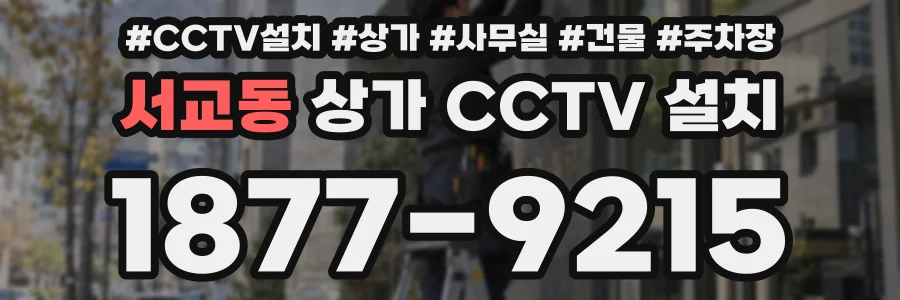서교동 상가 CCTV 설치