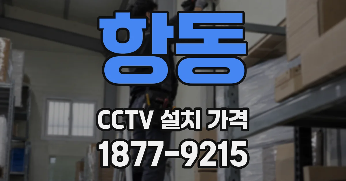 항동 CCTV 설치 가격