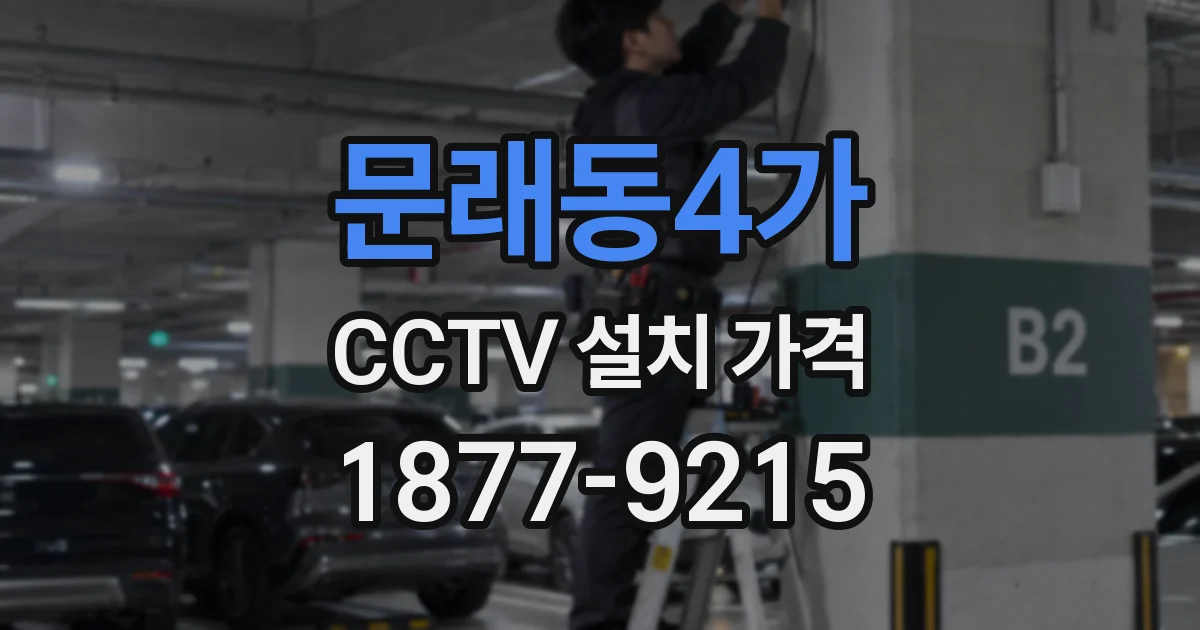 문래동4가 CCTV 설치 가격
