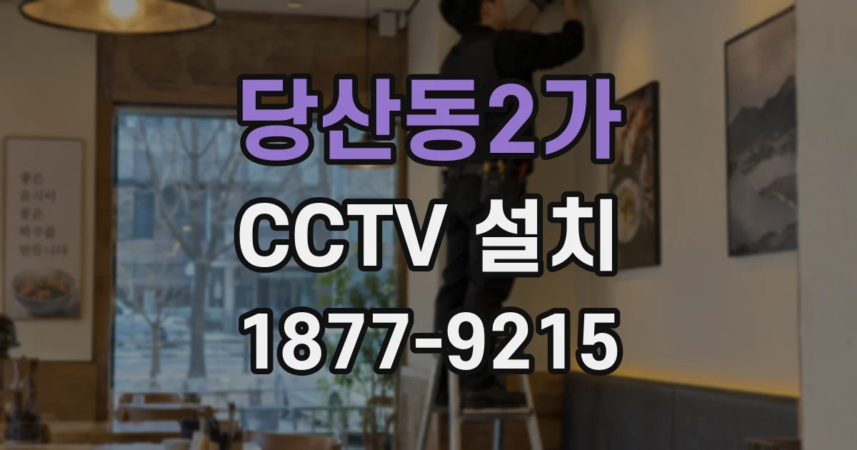당산동2가 CCTV 설치