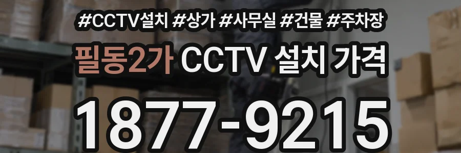 필동2가 CCTV 설치 가격