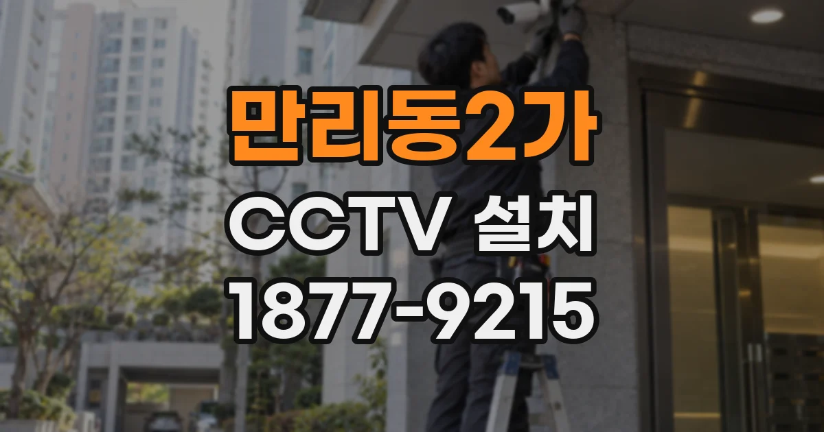 만리동2가 CCTV 설치
