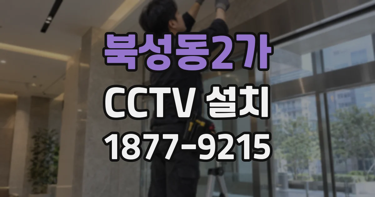 북성동2가 CCTV 설치