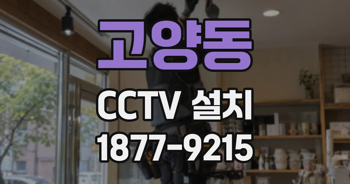 고양동 CCTV 설치