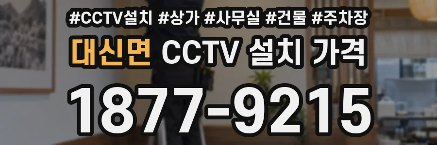 대신면 CCTV 설치 가격