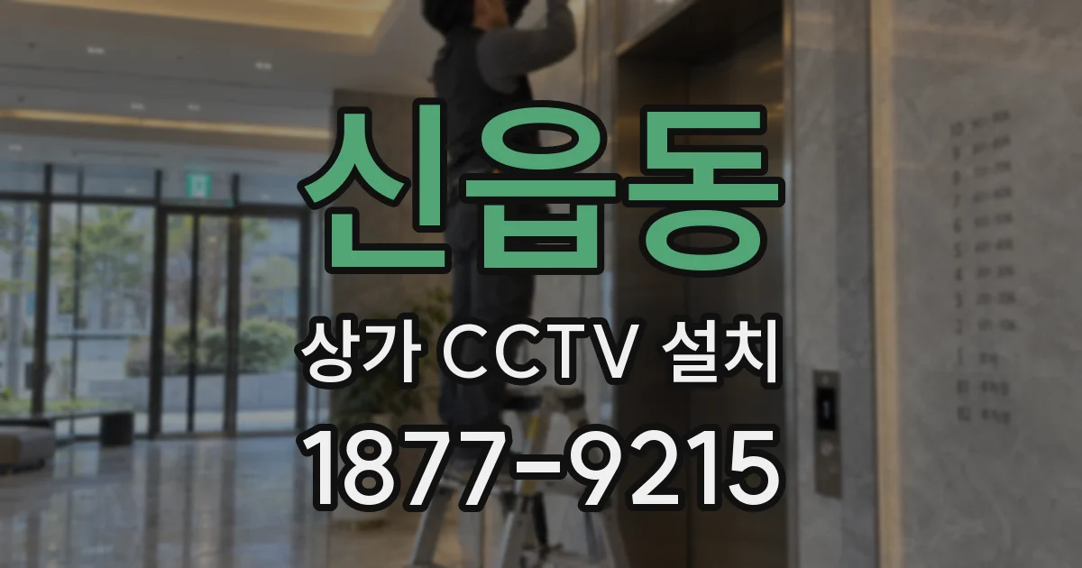 신읍동 상가 CCTV 설치