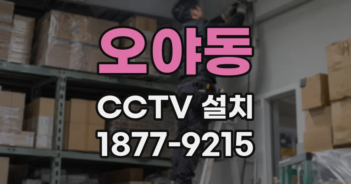 오야동 CCTV 설치