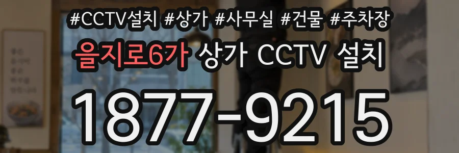 을지로6가 상가 CCTV 설치