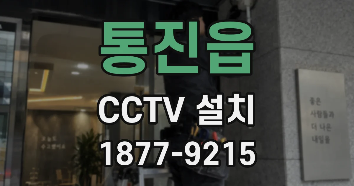 통진읍 CCTV 설치