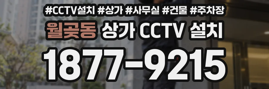 월곶동 상가 CCTV 설치