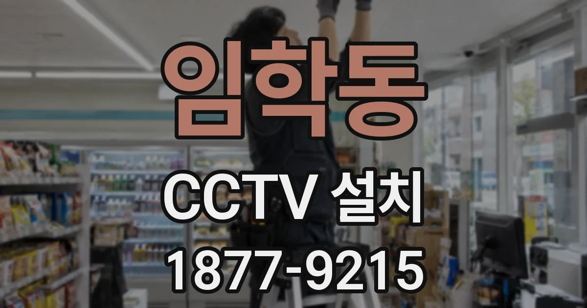 임학동 CCTV 설치