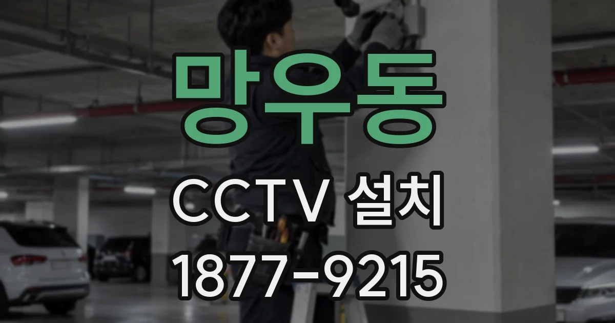 망우동 CCTV 설치