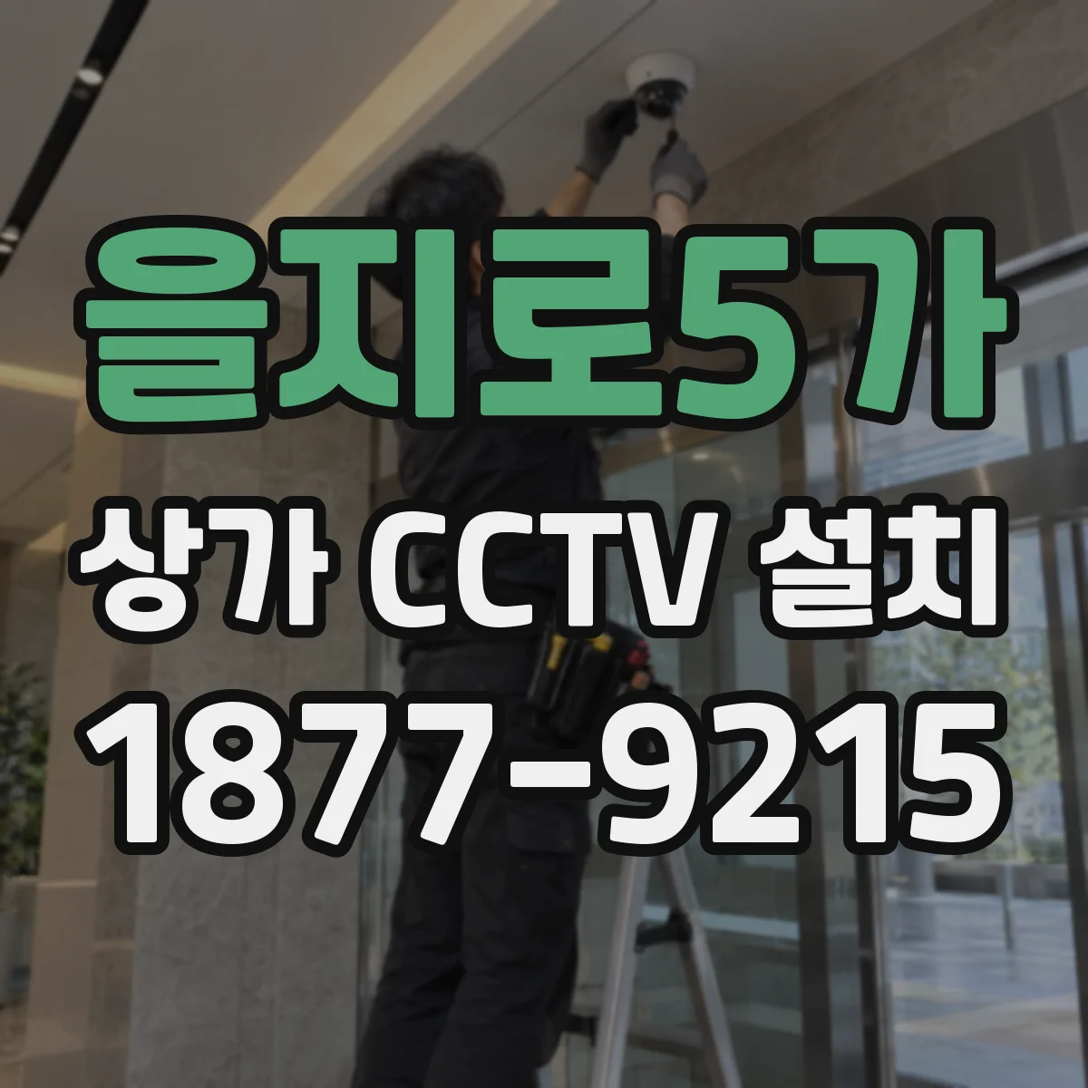 을지로5가 상가 CCTV 설치