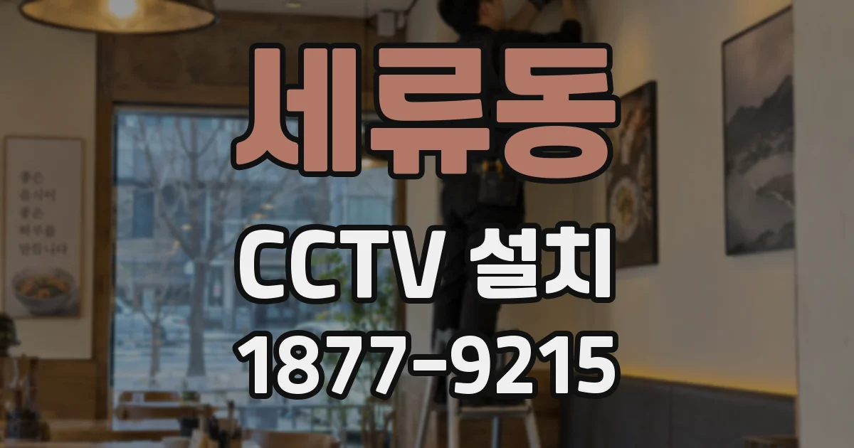 세류동 CCTV 설치