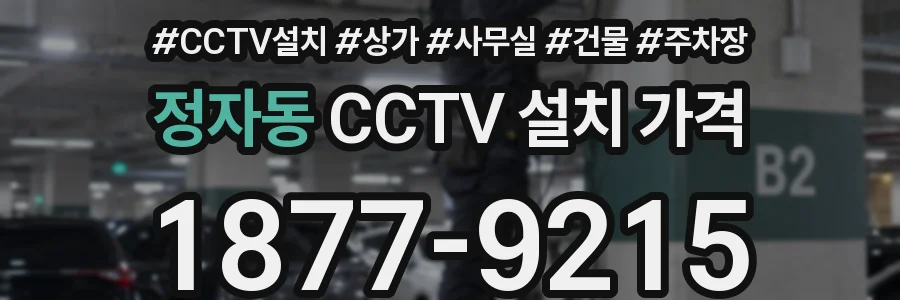 정자동 CCTV 설치 가격