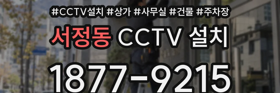 서정동 CCTV 설치