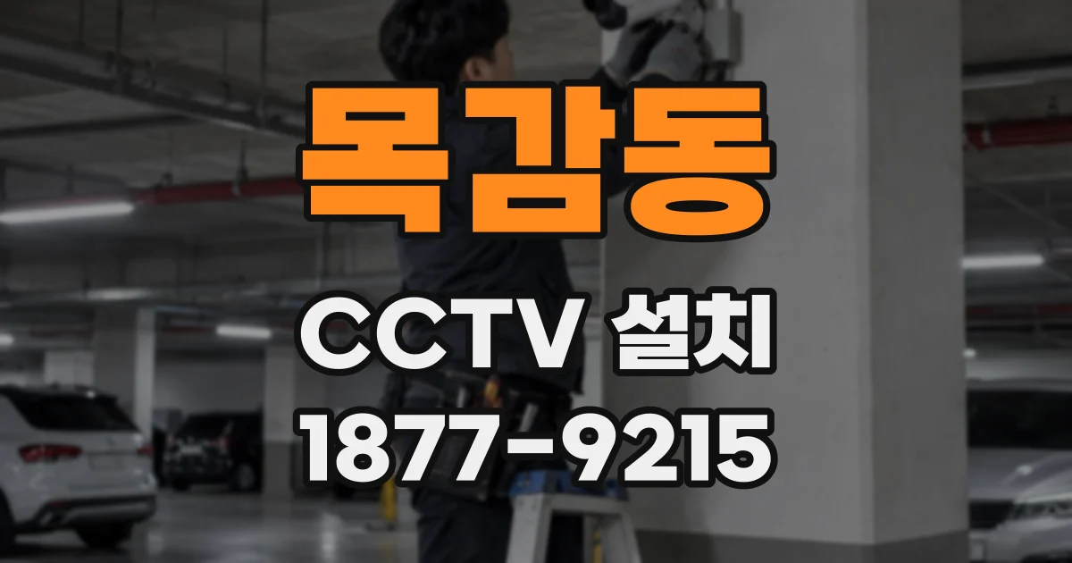 목감동 CCTV 설치