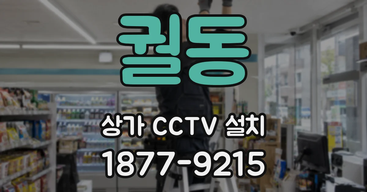 궐동 상가 CCTV 설치
