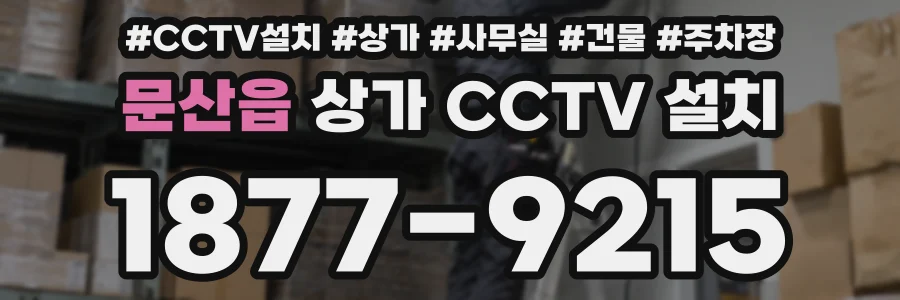문산읍 상가 CCTV 설치