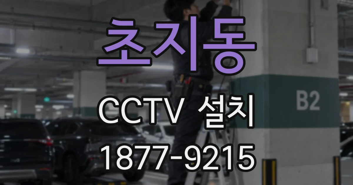 초지동 CCTV 설치