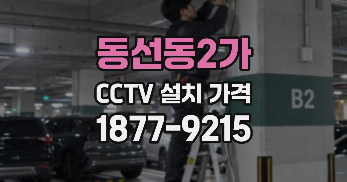 동선동2가 CCTV 설치 가격