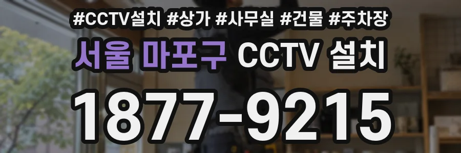 서울 마포구 CCTV 설치