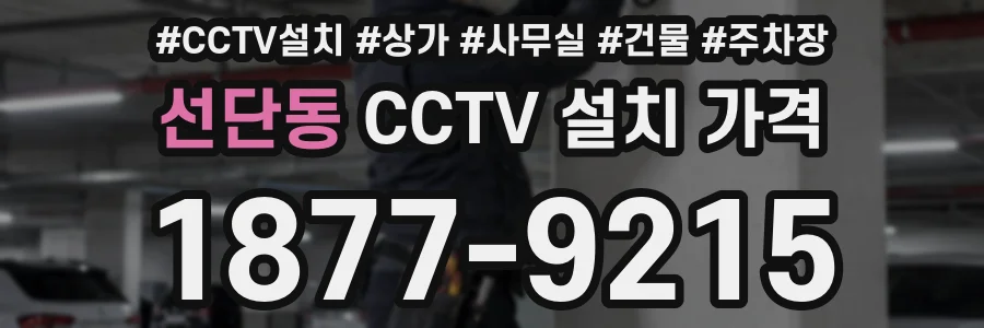 선단동 CCTV 설치 가격
